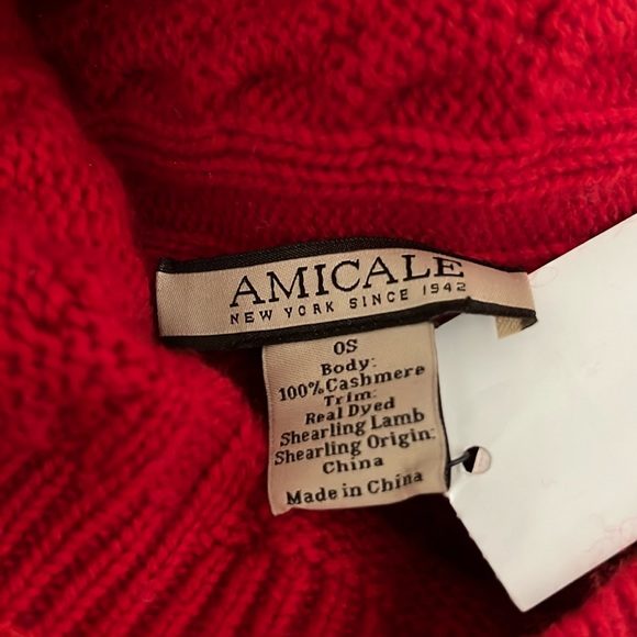 100% Cashmere Knit Beanie Hat - Picture 4 of 5